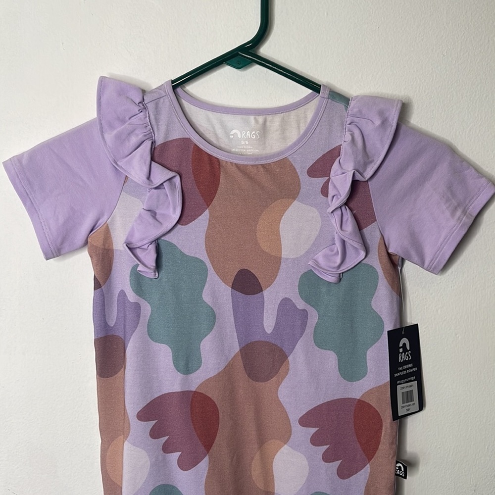 Rags to Raches Snapless Romper Pink Camoflage - Picture 2 of 4